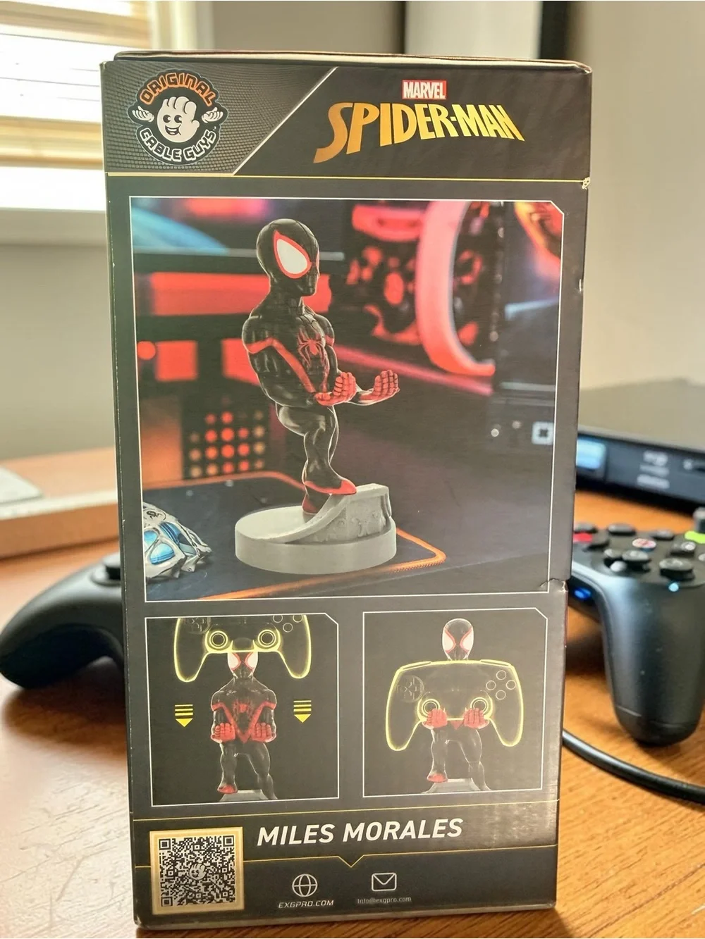 Miles Morales Spider-Man Cable Guy Controller Devise Phone Holder New